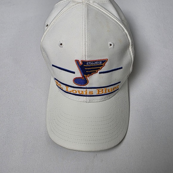 The Game Other - The Game St. Louis Blues Hat Mens White Vintage NHL Snapback Embroidered